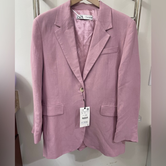 Zara limited edition linen blend blazer - Picture 4 of 7